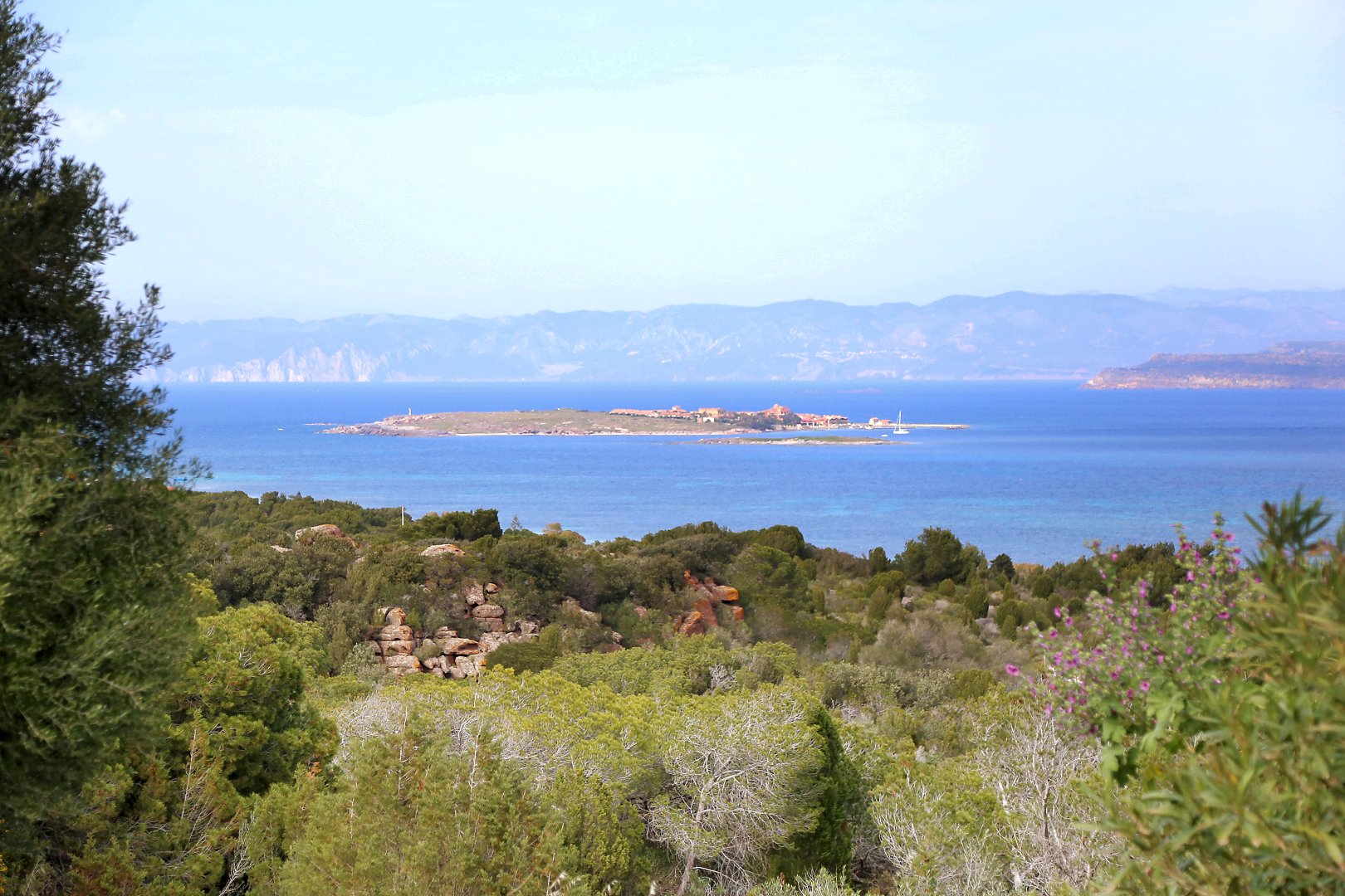 L'isola Piana vista dal Ristorante 1° Maggio